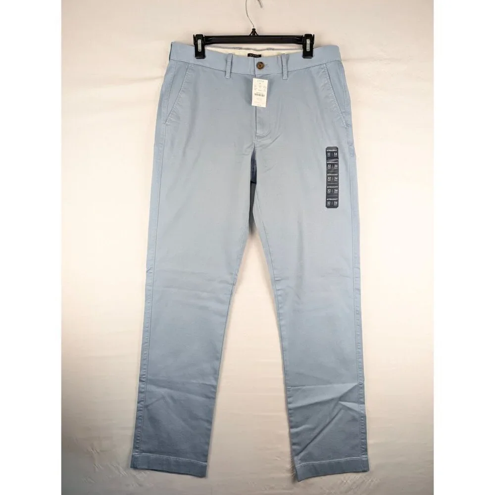 J.Crew Pants Mens 32x34‎ Light Blue Straight Fit Chino